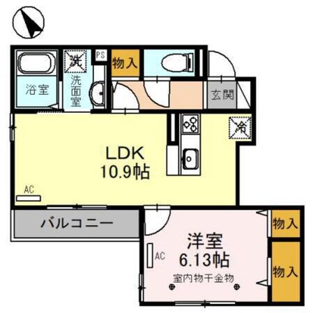 コンフォート上和田の物件間取画像